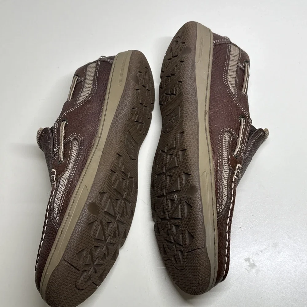 Bass & Co Size 10,5 M Men's Brown Leather Slip-on Co. Baron 3 Loafers Shoes